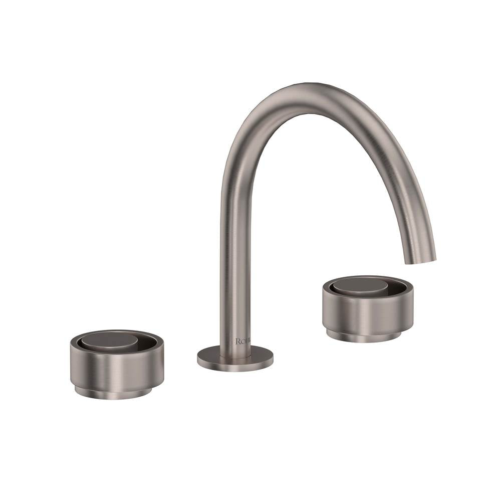 Rohl - EclissiE Widespread Lavatory Faucet With C-Spout - Satin Nickel