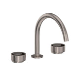 Rohl - EclissiE Widespread Lavatory Faucet With C-Spout - Satin Nickel