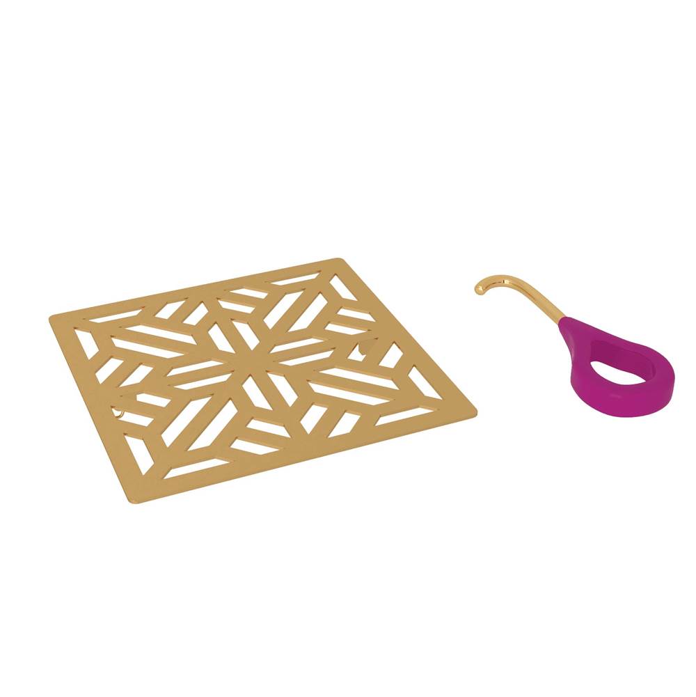 Rohl - Mosaic Decorative Drain Cover - Unlacquered Brass