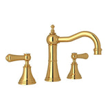 Rohl - Georgian EraE Widespread Lavatory Faucet With Column Spout - Unlacquered Brass