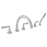 Rohl - San GiovanniE 5-Hole Deck Mount Tub Filler - Polished Chrome