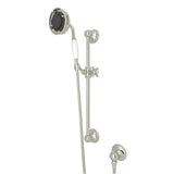 Rohl - Handshower Set With 22'' Slide Bar and 3-Function Handshower - Polished Nickel
