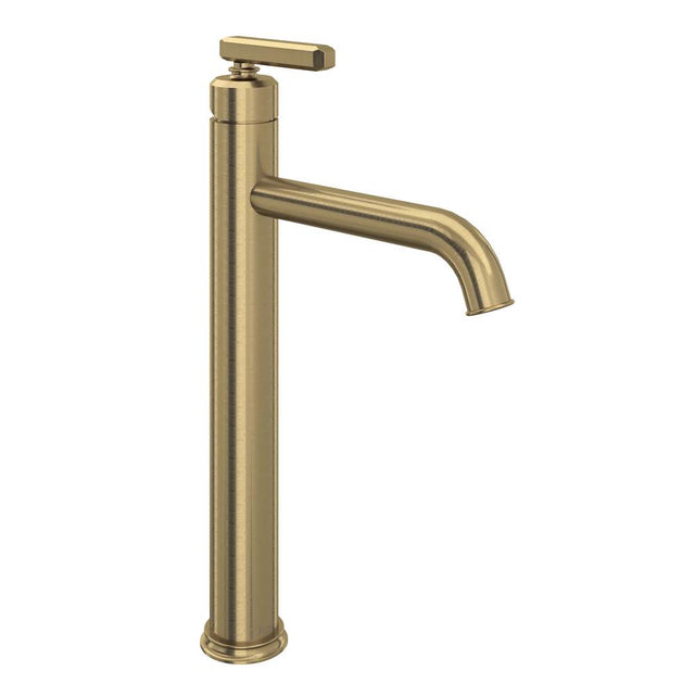 Rohl - ApothecaryE Single Handle Tall Lavatory Faucet - Antique Gold