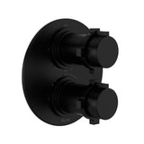 Rohl - Lombardia 3/4'' Therm & Pressure Balance Trim With 6 Functions - Matte Black