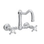 Rohl - Acqui Wall Mount Bridge Kitchen Faucet With Column Spout - Polished Chrome