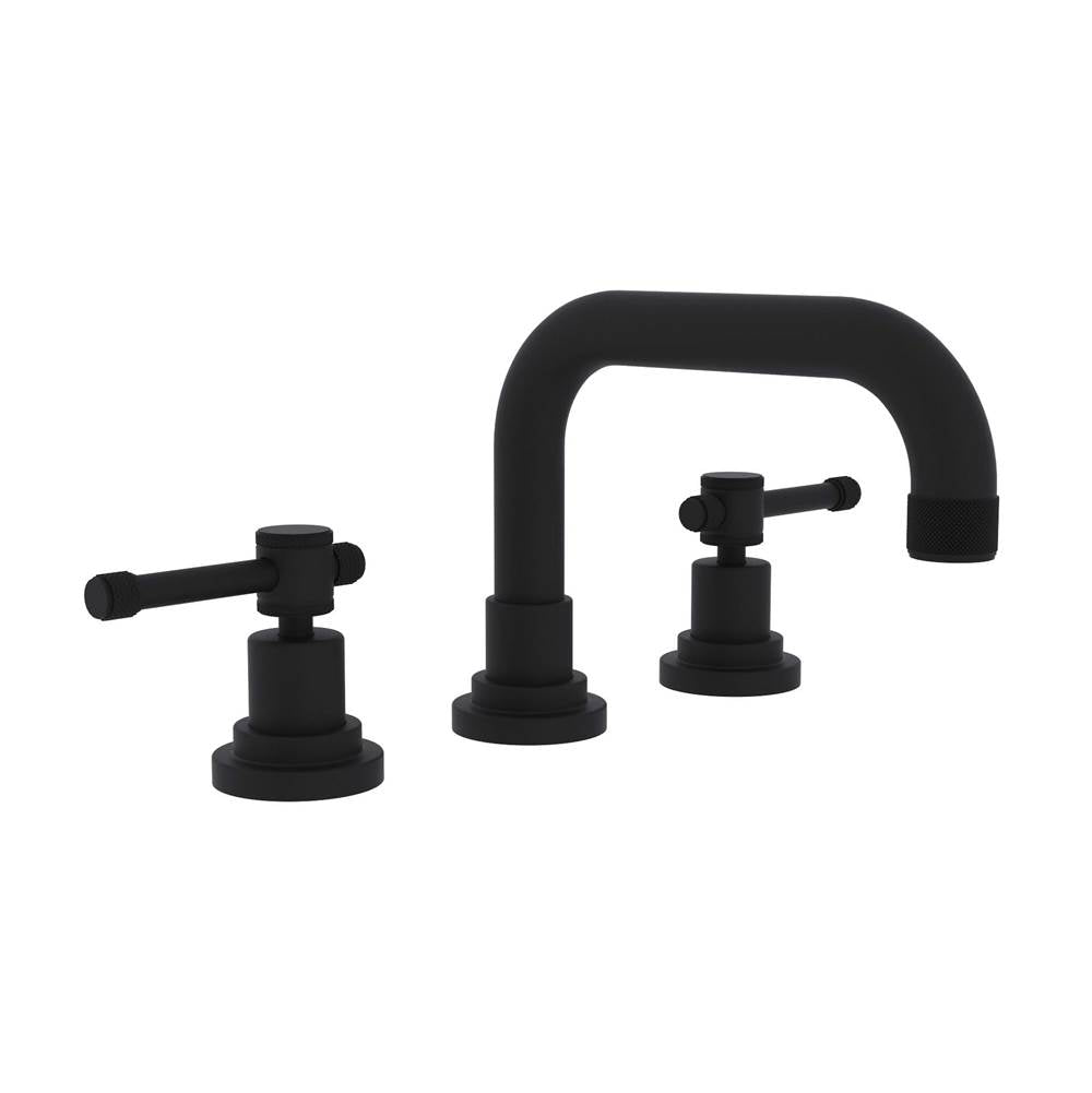 Rohl - CampoE Widespread Lavatory Faucet With U-Spout - Matte Black