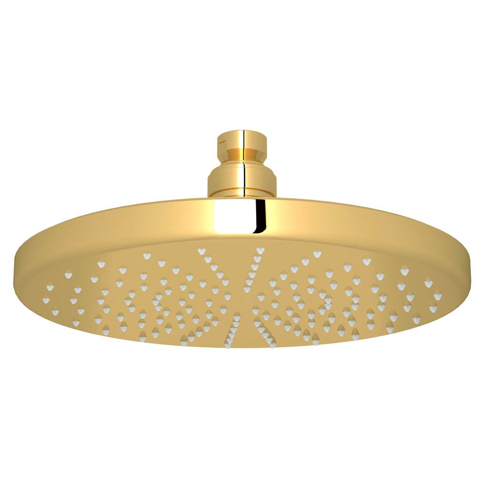 Rohl - 8'' Rain Showerhead - Unlacquered Brass