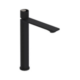 Rohl - EclissiE Single Handle Tall Lavatory Faucet - Matte Black With Satin Nickel