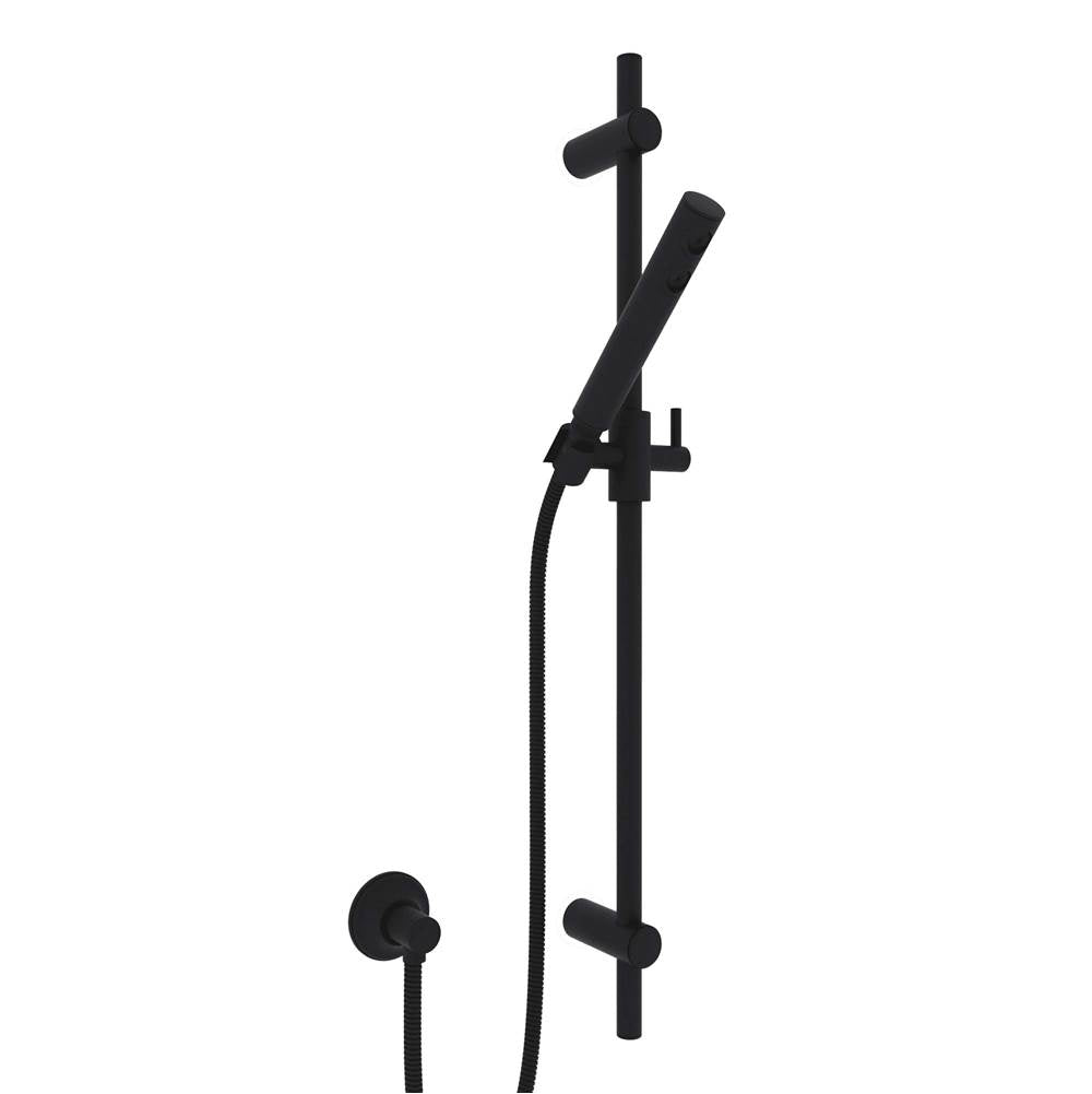 Rohl - Handshower Set With 30'' Slide Bar and Single Function Handshower - Matte Black