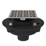 Rohl - Cast Iron 2'' No Hub Drain Kit With 3146 Petal Decorative Cover - Satin Nickel