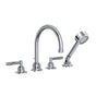 Rohl - Graceline 4-Hole Deck Mount Tub Filler - Polished Chrome