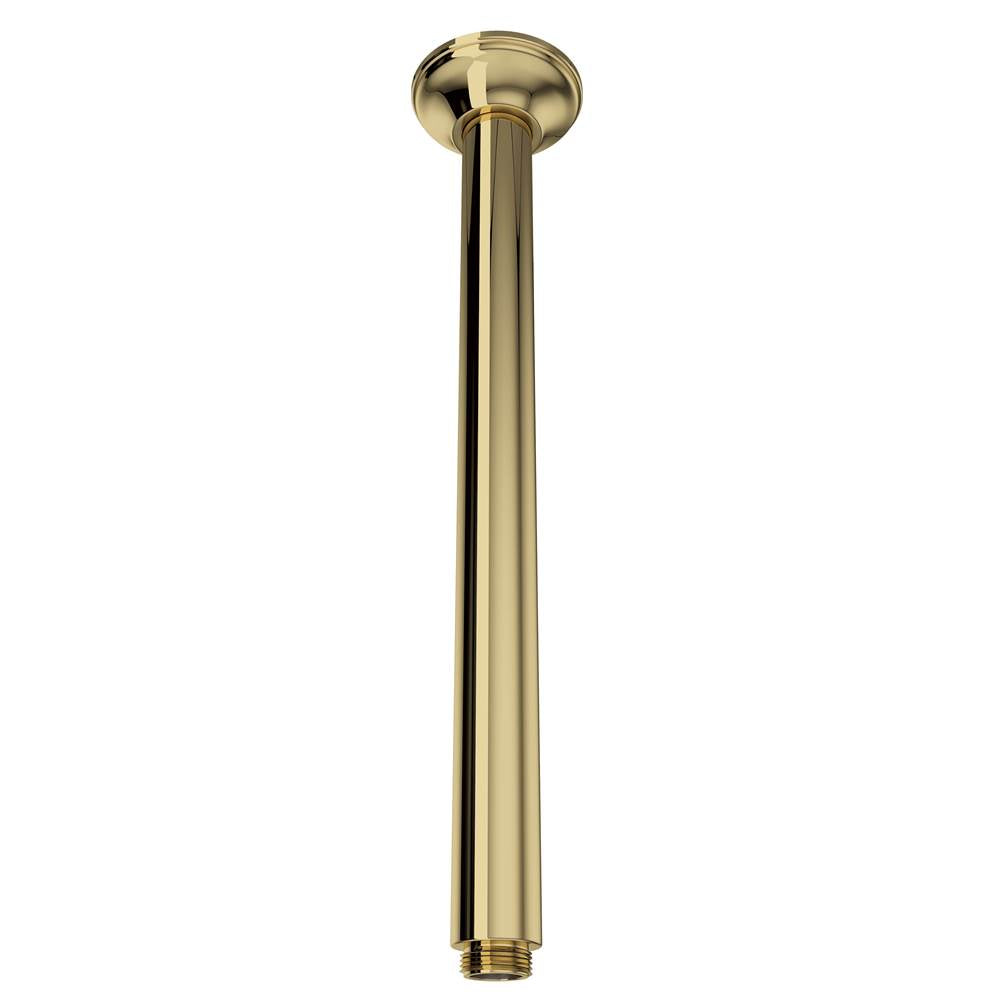 Rohl - 13'' Ceiling Mount Shower Arm - Unlacquered Brass