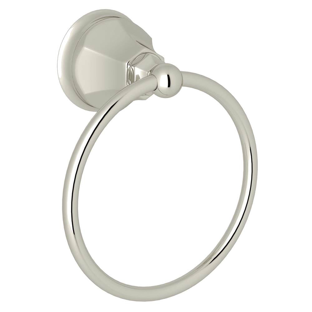 Rohl - Palladian Towel Ring - Polished Nickel