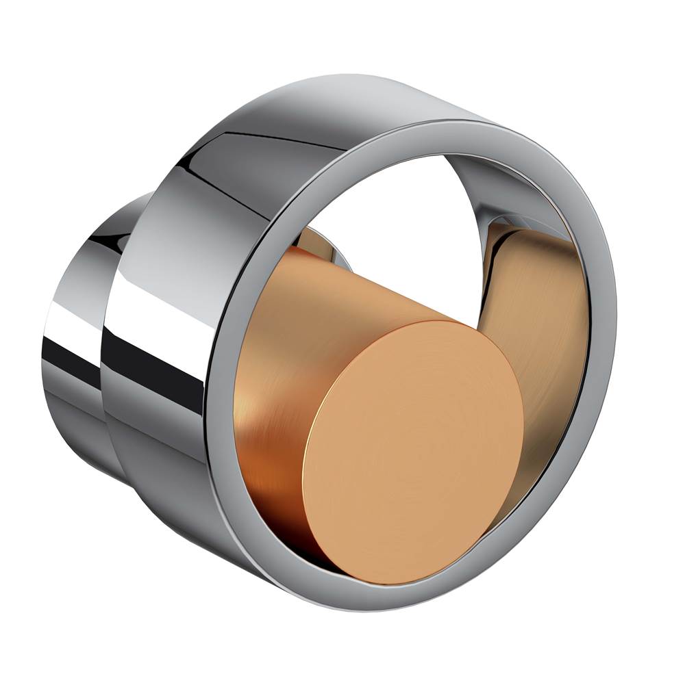 Rohl - EclissiE Trim For Volume Control And Diverter - Polished Chrome With Satin Gold