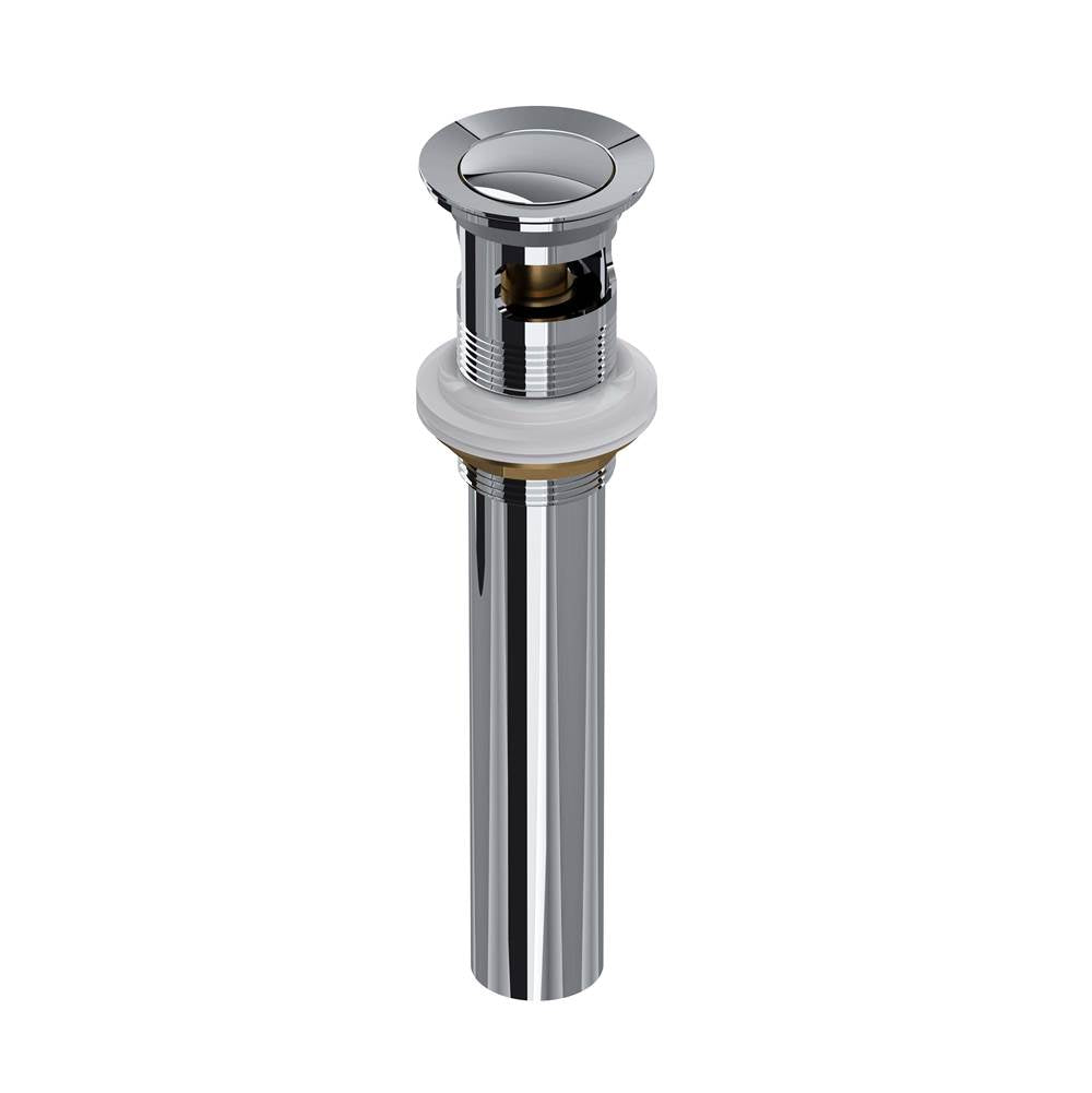 Rohl - Lavatory Push Drain With Overflow - Polished Chrome