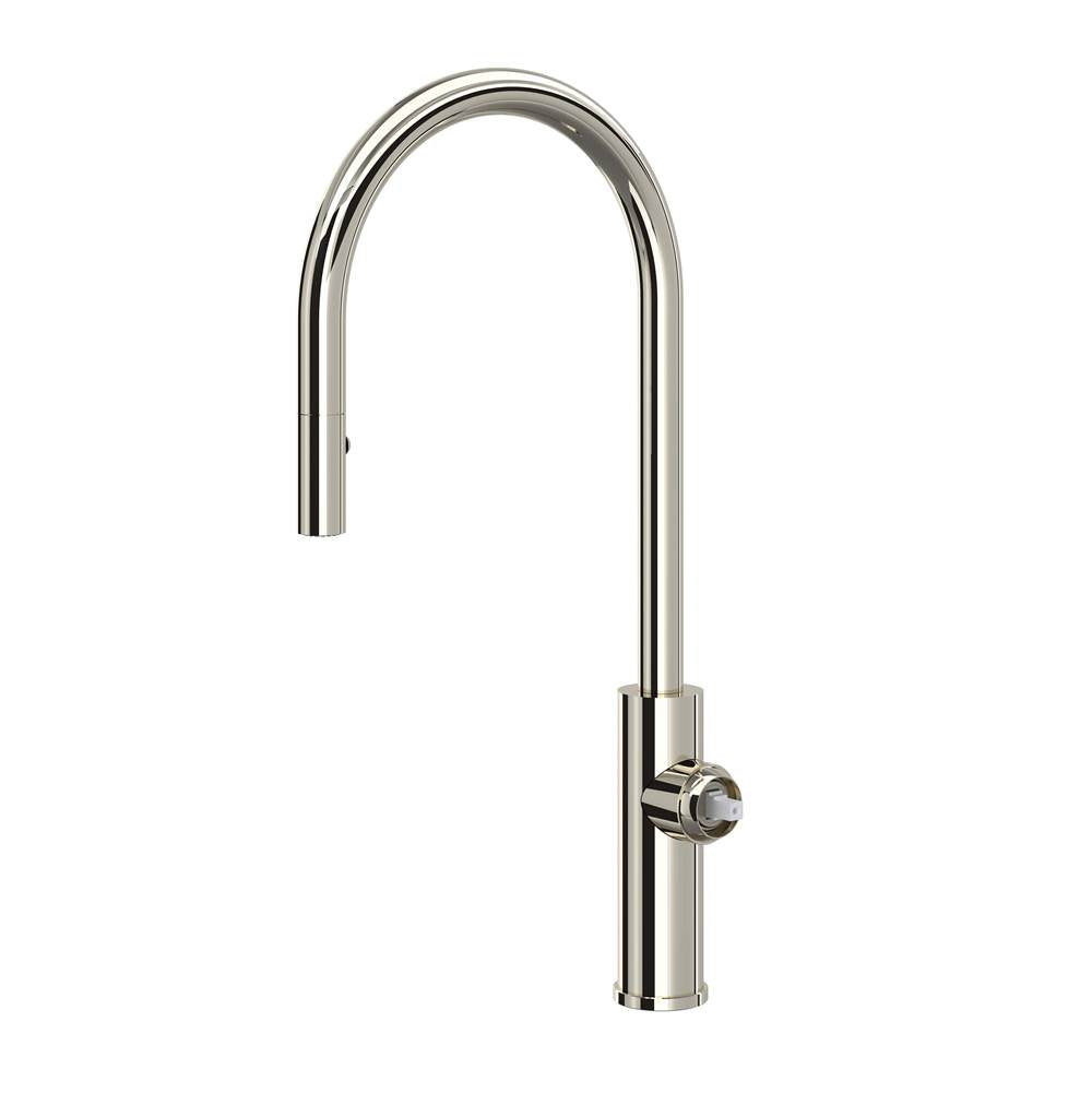 Rohl - EclissiE Pull-Down Kitchen Faucet With C-Spout - Less Handle - Polished Nickel