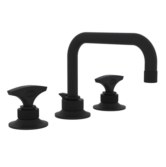 Rohl - Graceline Widespread Lavatory Faucet With U-Spout - Matte Black