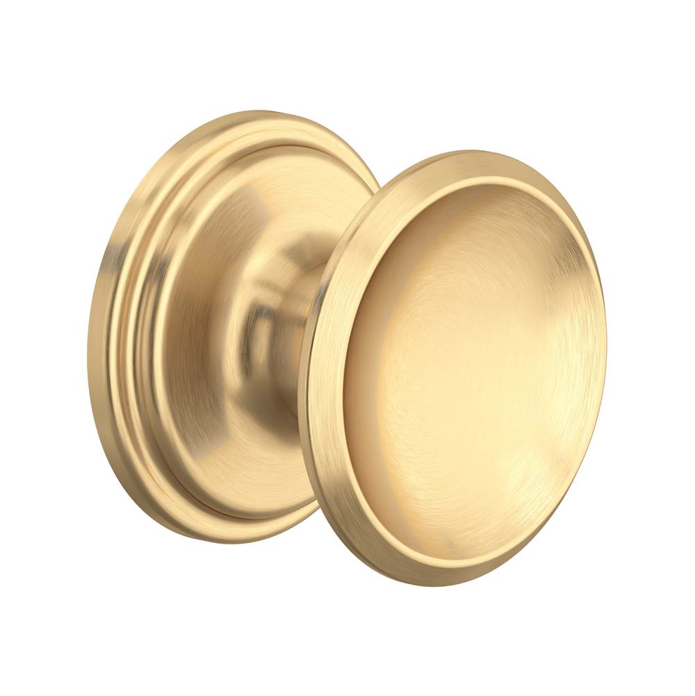 Rohl - Large Concave Drawer Pull Knobs - Set of 5 - Satin English Gold