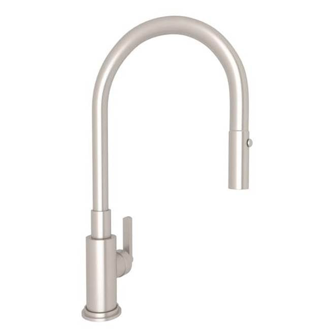 Rohl - Lombardia Pull-Down Kitchen Faucet - Satin Nickel