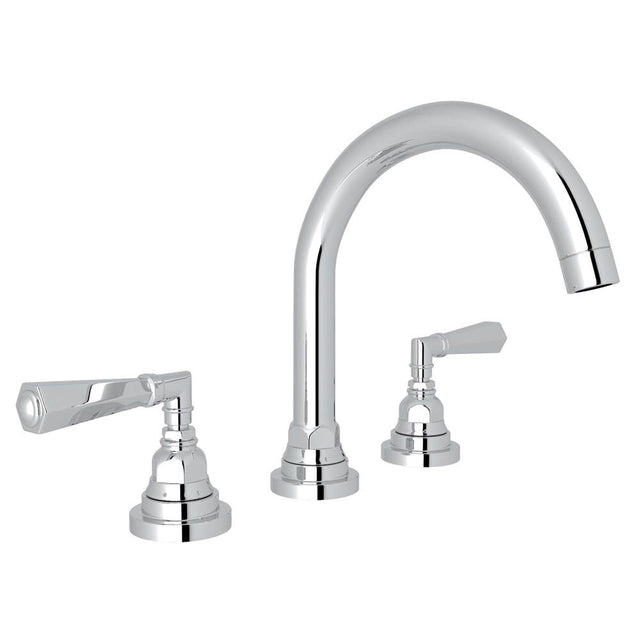 Rohl - San GiovanniE Widespread Lavatory Faucet With C-Spout - Polished Chrome