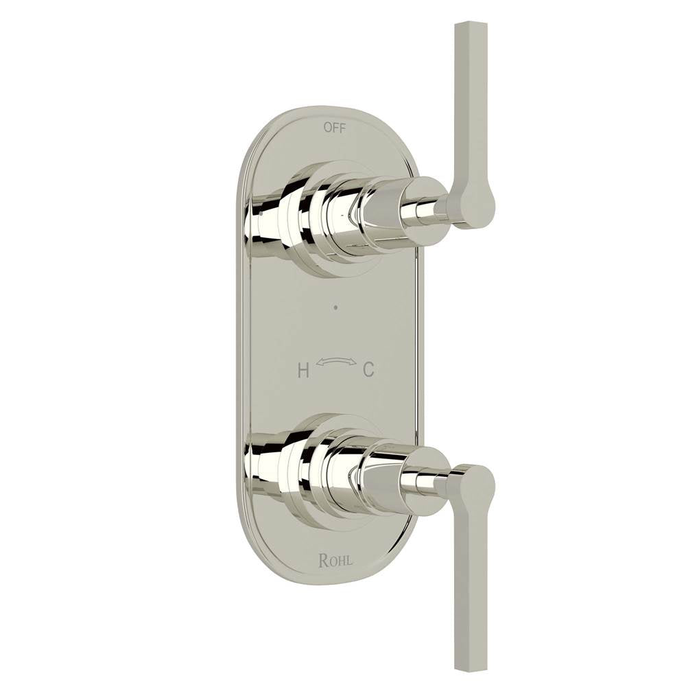 Rohl - Lombardia 1/2'' Thermostatic Trim With Diverter - Polished Nickel