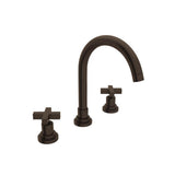 Rohl - Lombardia Widespread Lavatory Faucet With C-Spout - Tuscan Brass