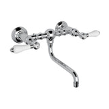 Rohl - Acqui Wall Mount Bridge Lavatory Faucet - Polished Chrome