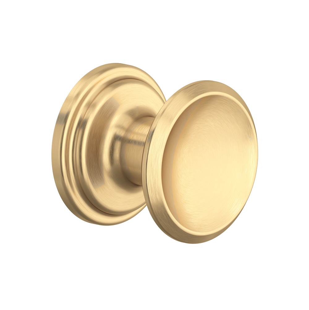 Rohl - Small Concave Drawer Pull Knobs - Set of 5 - Satin English Gold