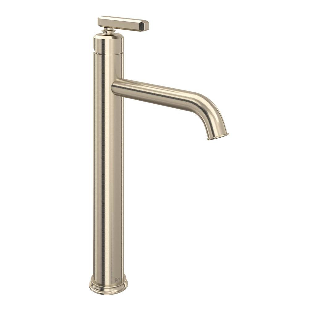 Rohl - ApothecaryE Single Handle Tall Lavatory Faucet - Satin Nickel