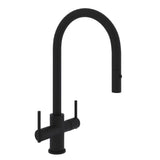 Rohl - PirelloneE Two Handle Pull-Down Kitchen Faucet - Matte Black
