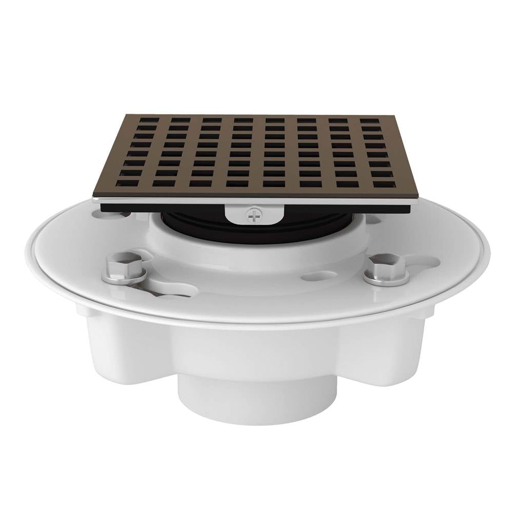 Rohl - PVC 2'' X 3'' Drain Kit With 3143 Matrix Decorative Cover - Tuscan Brass