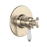 Rohl - 1/2'' Therm & Pressure Balance Trim With 3 Functions - Satin Nickel