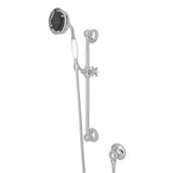 Rohl - Handshower Set With 22'' Slide Bar and 3-Function Handshower - Polished Chrome