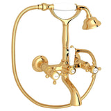 Rohl - Exposed Wall Mount Tub Filler - Italian Brass