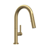 Rohl - TenerifeE Pull-Down Bar/Food Prep Kitchen Faucet - Antique Gold