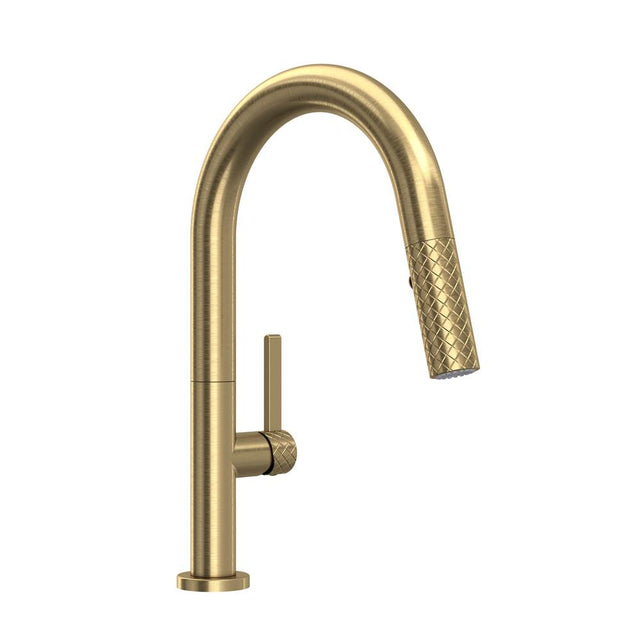 Rohl - TenerifeE Pull-Down Bar/Food Prep Kitchen Faucet - Antique Gold