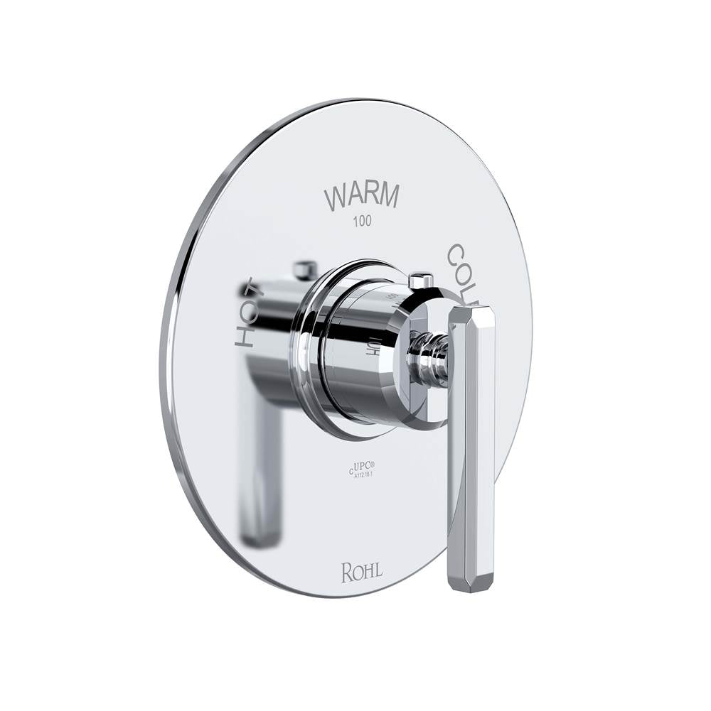 Rohl - ApothecaryE 3/4'' Thermostatic Trim Without Volume Control - Polished Chrome