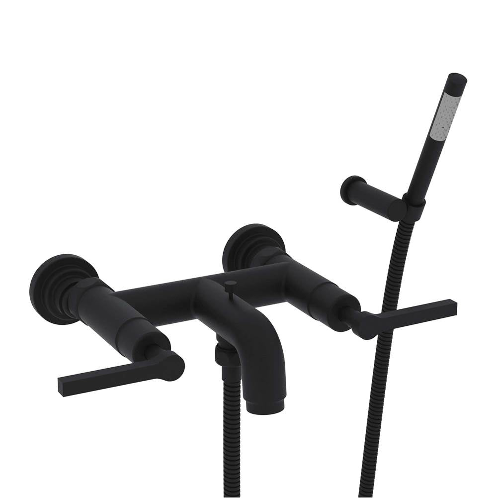 Rohl - Lombardia Exposed Wall Mount Tub Filler - Matte Black