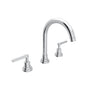 Rohl - Lombardia Widespread Lavatory Faucet With C-Spout - Polished Chrome