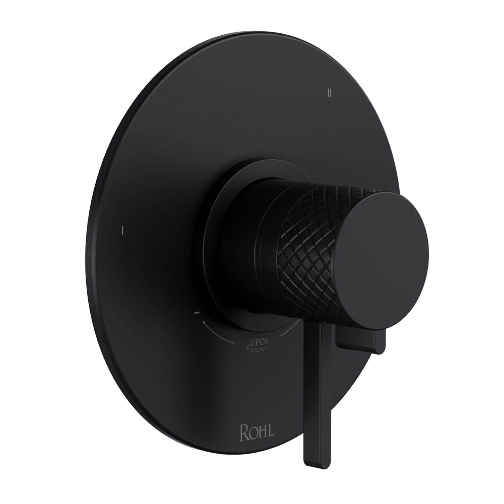 Rohl - TenerifeE 1/2'' Therm & Pressure Balance Trim With 5 Functions - Matte Black
