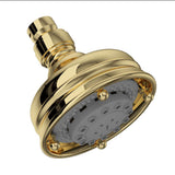 Rohl - 4'' 3-Function Showerhead - Unlacquered Brass