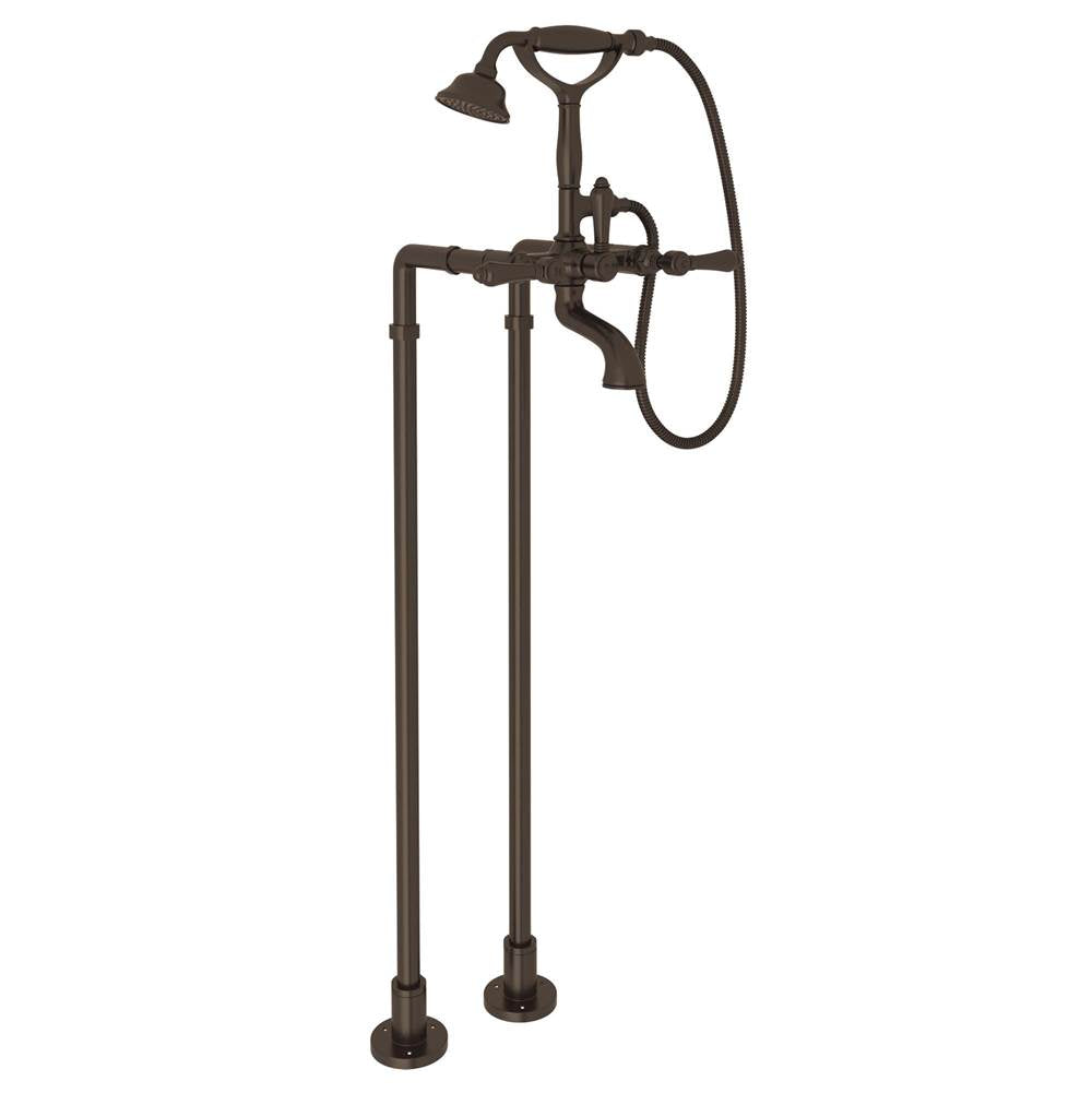 Rohl - Floor Mount Tub Filler - Tuscan Brass