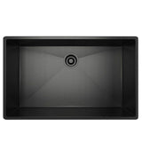 Rohl - ForzeE 30'' Single Bowl Stainless Steel Kitchen Sink - Black Stainless Steel