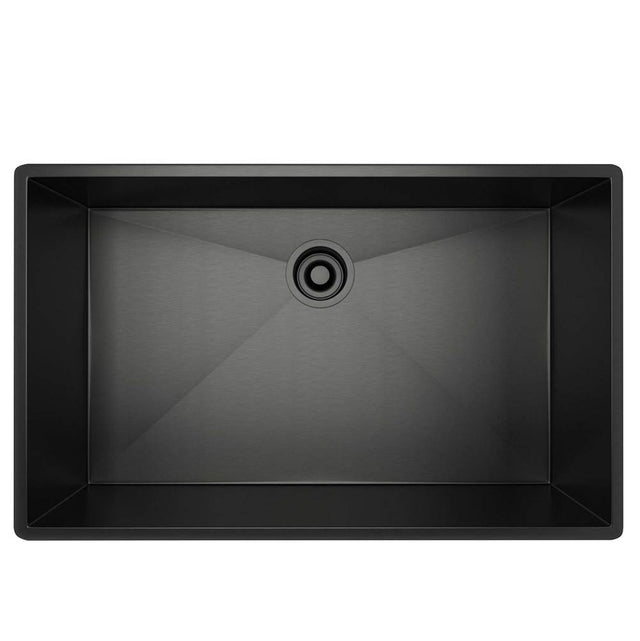 Rohl - ForzeE 30'' Single Bowl Stainless Steel Kitchen Sink - Black Stainless Steel