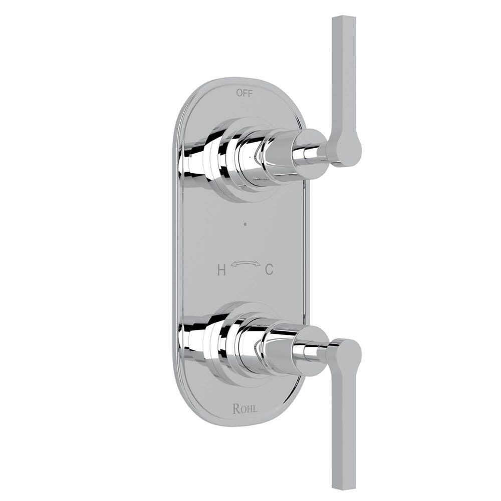 Rohl - Lombardia 1/2'' Thermostatic Trim With Diverter - Polished Chrome