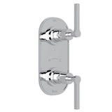 Rohl - Lombardia 1/2'' Thermostatic Trim With Diverter - Polished Chrome