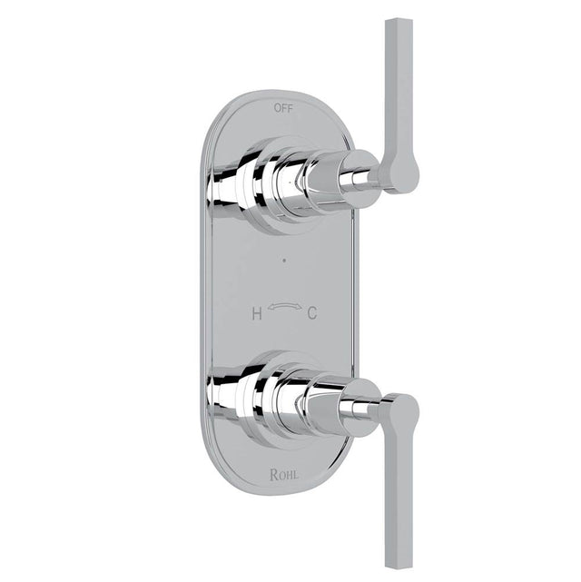 Rohl - Lombardia 1/2'' Thermostatic Trim With Diverter - Polished Chrome