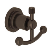 Rohl - CampoE Double Robe Hook - Tuscan Brass