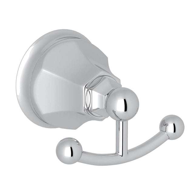 Rohl - Palladian Double Robe Hook - Polished Chrome