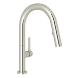Rohl - LuxE Pull-Down Bar/Food Prep Kitchen Faucet - Polished Nickel